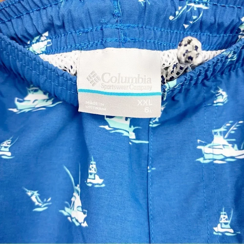 NWT COLUMBIA Men's PFG Super Backcast™ Swim Trunks  Size XXL 6” inseam